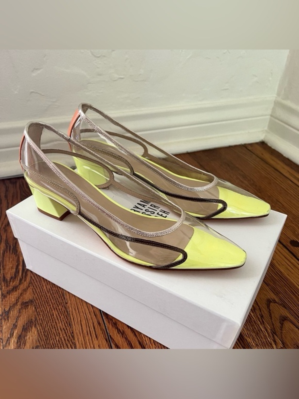 Maryam Nassir Zadeh Women's Clear Slingback Heels